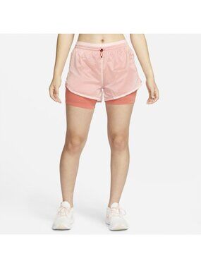 Nike Womens Icon Clash Tempo Luxe Running Shorts Pink DM7739-610 Size XS X-Small